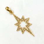 Load image into Gallery viewer, DP365. Diamond Sterling Silver Star Pendant