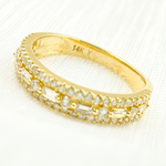 Load image into Gallery viewer, 14K Solid Gold Diamond Ring.