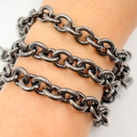 Load image into Gallery viewer, Shop Now Black Rhodium Sterling Silver Cable Chain
