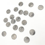 Load image into Gallery viewer, Black Rhodium Sterling Silver Brushed Round Flat Disc Charm with a Single Hole