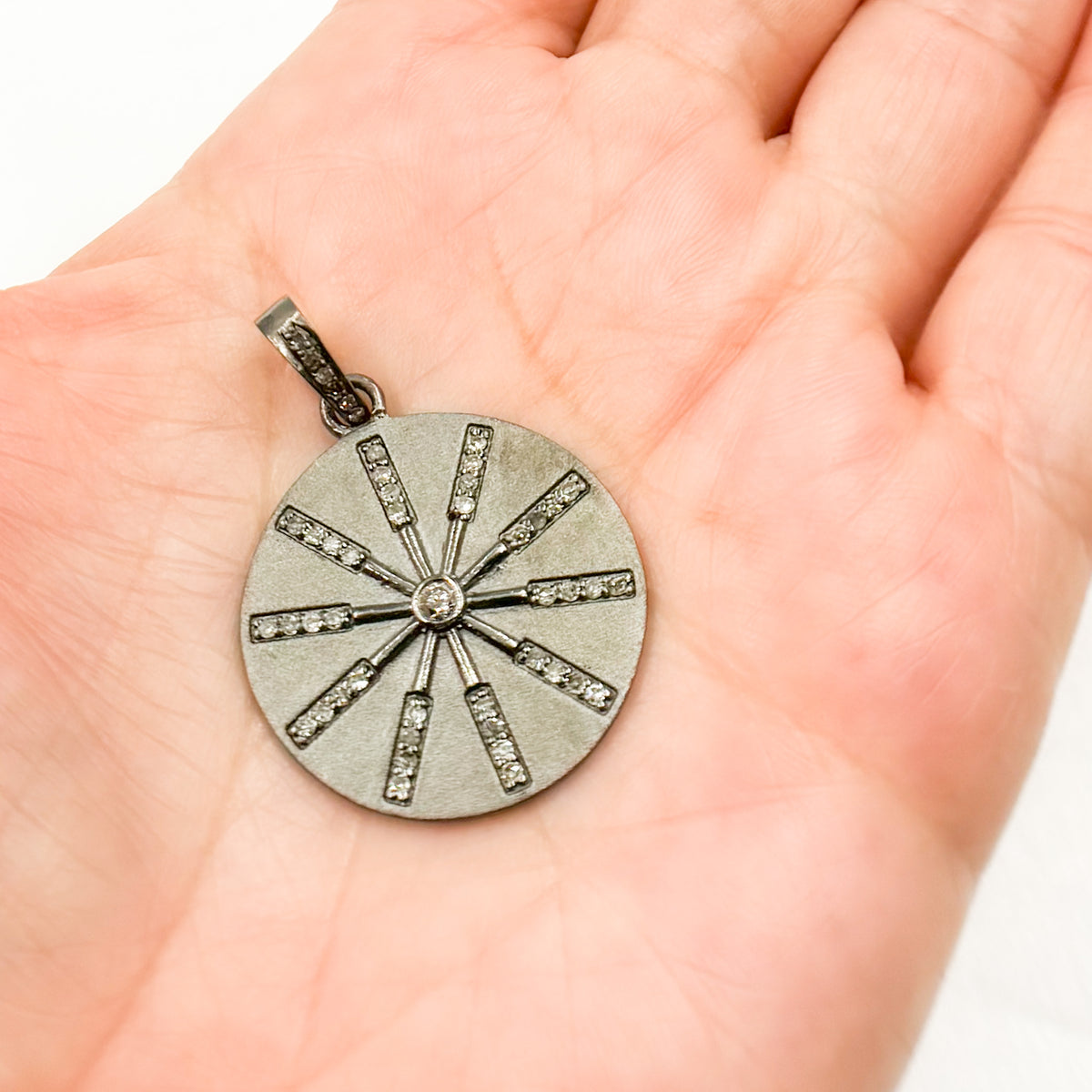 Silver Round Pendant