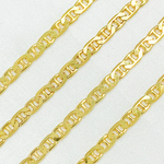 Load image into Gallery viewer, Gold Plated 925 Sterling Silver Flat Marina Chain