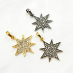 Load image into Gallery viewer, Diamond Sterling Silver Star Pendant