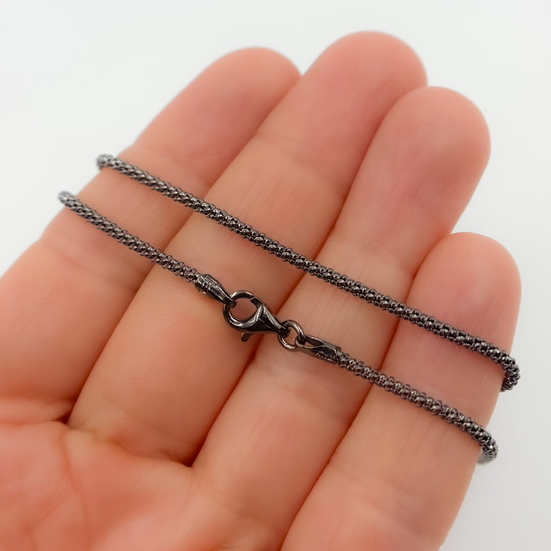 Silver Popcorn Necklace