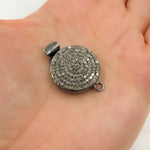 Load image into Gallery viewer, DC666. Diamond & Sterling Silver Round Clasp