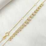 Load image into Gallery viewer, 14K Solid Gold Diamond Rectangles Necklace. NK401351