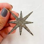 Load image into Gallery viewer, DP114. Diamond & Sterling Silver Star Pendant