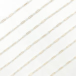 Load image into Gallery viewer, XM/1003K/SP. 14K Gold Filled and Sterling Silver Knurled Link Chain – Long & Short Pattern