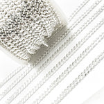 Load image into Gallery viewer, Sterling Silver Flat Curb Chain