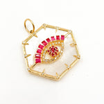 Load image into Gallery viewer, Buy 14K Gold Evil Eye Pendant