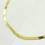Load image into Gallery viewer, 14k Solid Yellow Gold Herringbone Chain