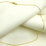 Load image into Gallery viewer, 14K Solid Gold Diamond Cut Bar Chain