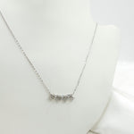 Load image into Gallery viewer, NT401724. 14K Solid Gold Diamond Cluster Baguette Necklace.