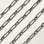 Load image into Gallery viewer, Shop Now Black Rhodium Sterling Silver Long and Short Link Chain