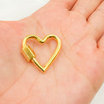 Load image into Gallery viewer, DC1002. Sterling Silver Heart Screw Clasp