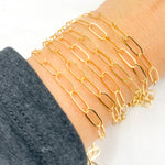 Load image into Gallery viewer, 14K Gold Filled Flat Paperclip Link Chain