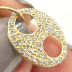 Load image into Gallery viewer, 14K Solid Gold Diamond Marina Charm. GDP200