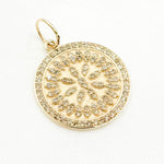 Load image into Gallery viewer, Shop Now 14K Solid Gold Diamond Circle Charms