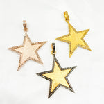 Load image into Gallery viewer, DP363. Diamond Sterling Silver Star Pendant