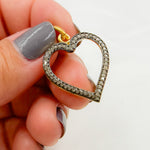 Load image into Gallery viewer, DP080. Diamond Sterling Silver Heart Pendant