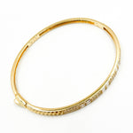 Load image into Gallery viewer, DBG00189. 14K Solid Gold Baguette Diamond Bangle