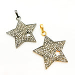 Load image into Gallery viewer, DP2003. Diamond & Sterling Silver Star Pendant
