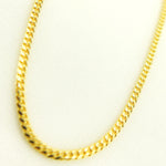 Load image into Gallery viewer, 14K Solid Yellow Gold Curb Link Chain