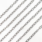 Load image into Gallery viewer, Buy Black Rhodium Sterling Silver Cable Link Chain