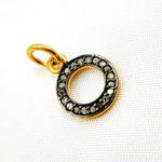 Load image into Gallery viewer, DC855. Diamond Sterling Silver Round Charm