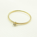 Load image into Gallery viewer, 14K Solid Gold Diamond Ring.