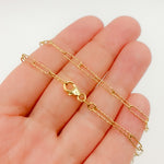 Load image into Gallery viewer, 14K Solid Gold Hammered Paperclip Chains