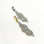 Load image into Gallery viewer, DP086. Diamond & Sterling Silver Leaf Pendant