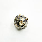Load image into Gallery viewer, DC2001. Diamond & Sterling Silver Round Bead