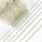 Load image into Gallery viewer, Sterling Silver Long and Short Link Chain
