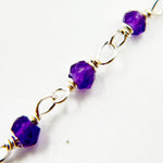 Load image into Gallery viewer, Amethyst Sterling Silver Wire Chain