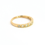 Load image into Gallery viewer, 14K Solid Gold Diamond Geometric Shapes Ring.