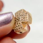 Load image into Gallery viewer, DC742. Diamond & Sterling Silver Cross Bead