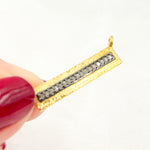 Load image into Gallery viewer, DC222. Diamond Sterling Silver Rectangle Pendant