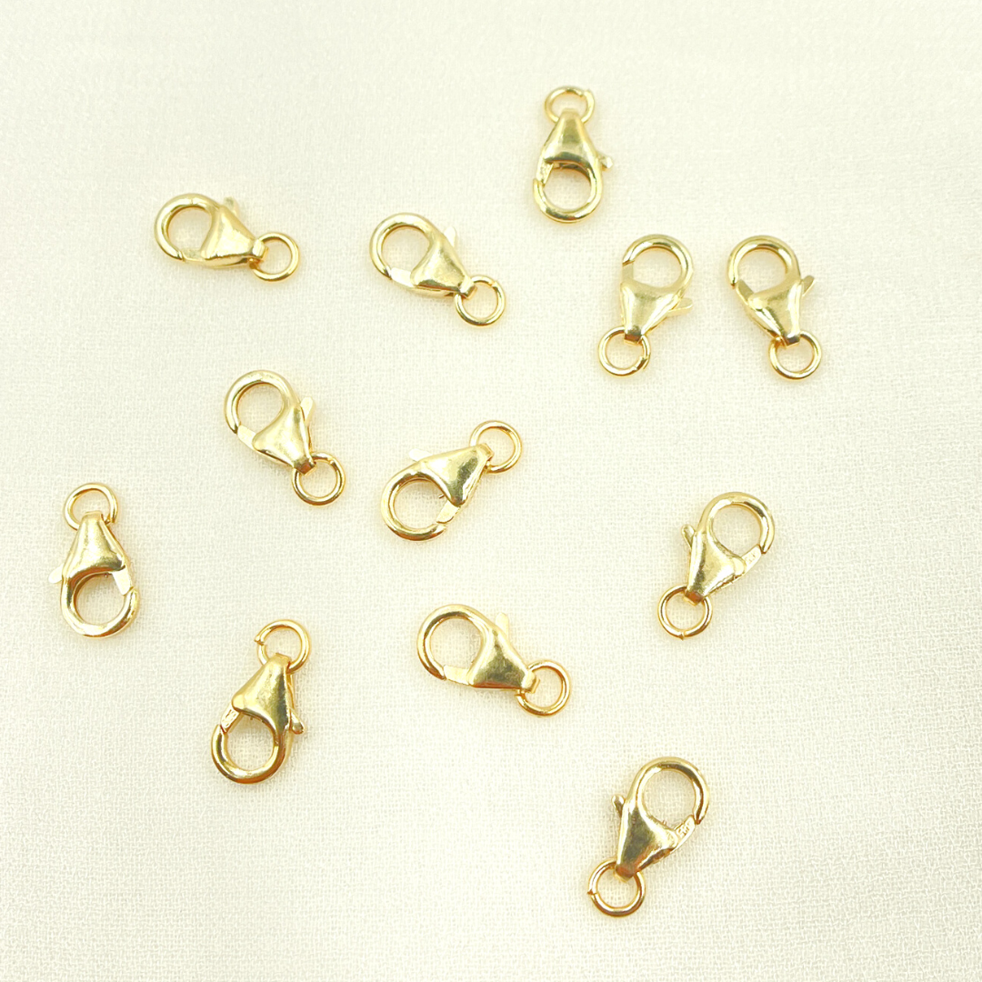 14K Solid Gold Trigger Clasp 10mm