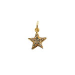 Load image into Gallery viewer, 14K Gold with Diamonds Star Shape Charm. GDP10
