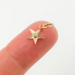 Load image into Gallery viewer, Solid Gold Diamond Star Charm