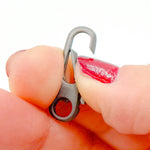 Load image into Gallery viewer, Buy Matt Black Rhodium Sterling Oval Clasp