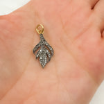 Load image into Gallery viewer, DC870. Diamond & Sterling Silver Leaf Pendant