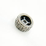 Load image into Gallery viewer, DC579. Diamond Sterling Silver Spacer Bead