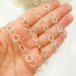 Load image into Gallery viewer, Buy Sterling Silver Flat Round Link Chain