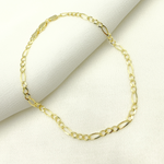 Load image into Gallery viewer, 058GL3BPT2A8L001 Bracelet. 14K Solid Gold Flat Figaro Bracelet