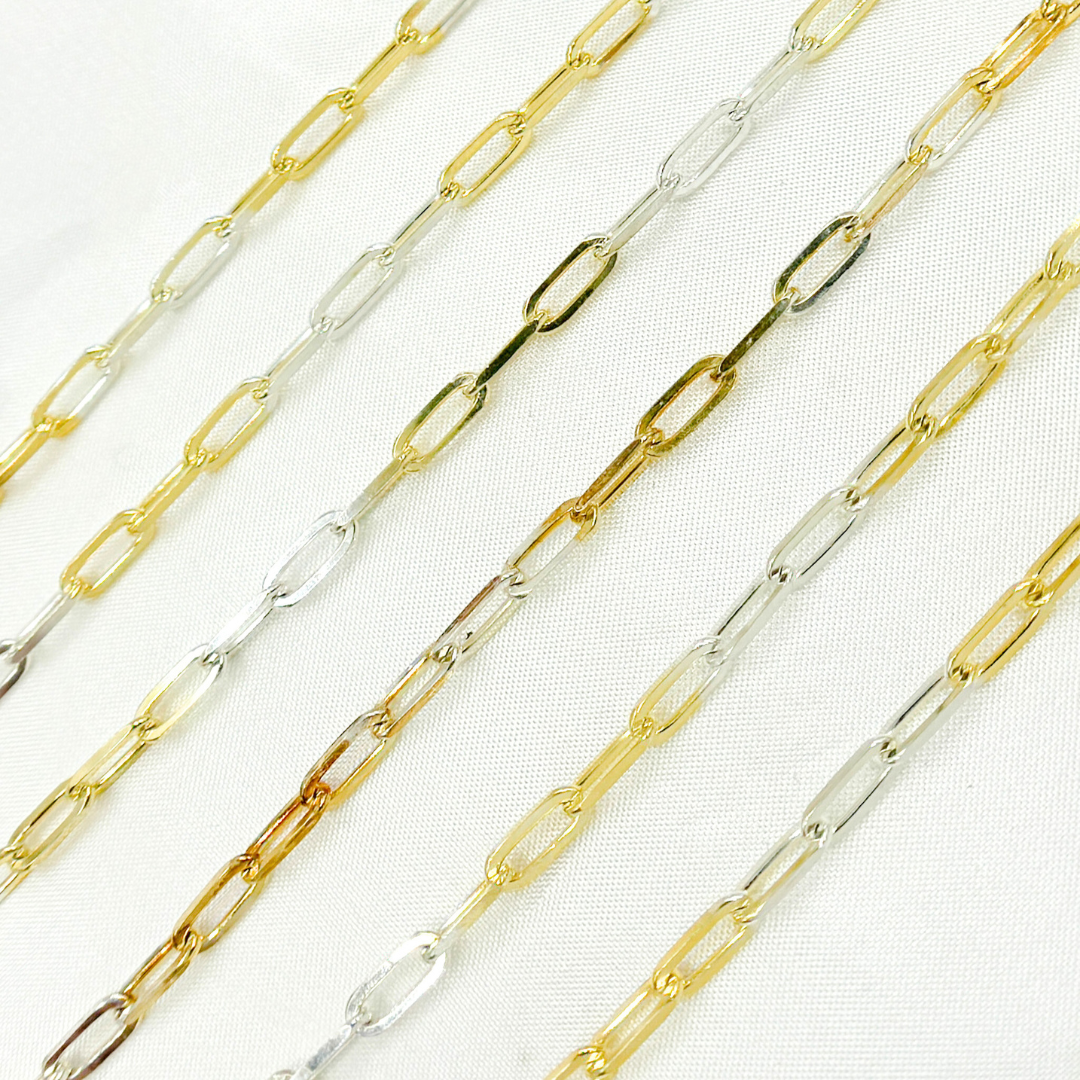 Buy Now Plated Sterling Silver Flat Paperclip