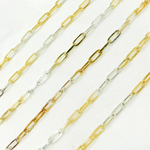 Load image into Gallery viewer, Buy Now Plated Sterling Silver Flat Paperclip