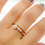 Load image into Gallery viewer, 14k Solid Gold Diamond Ring.