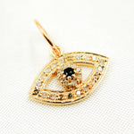 Load image into Gallery viewer, Shop Gold Eye Charm with Gemstone